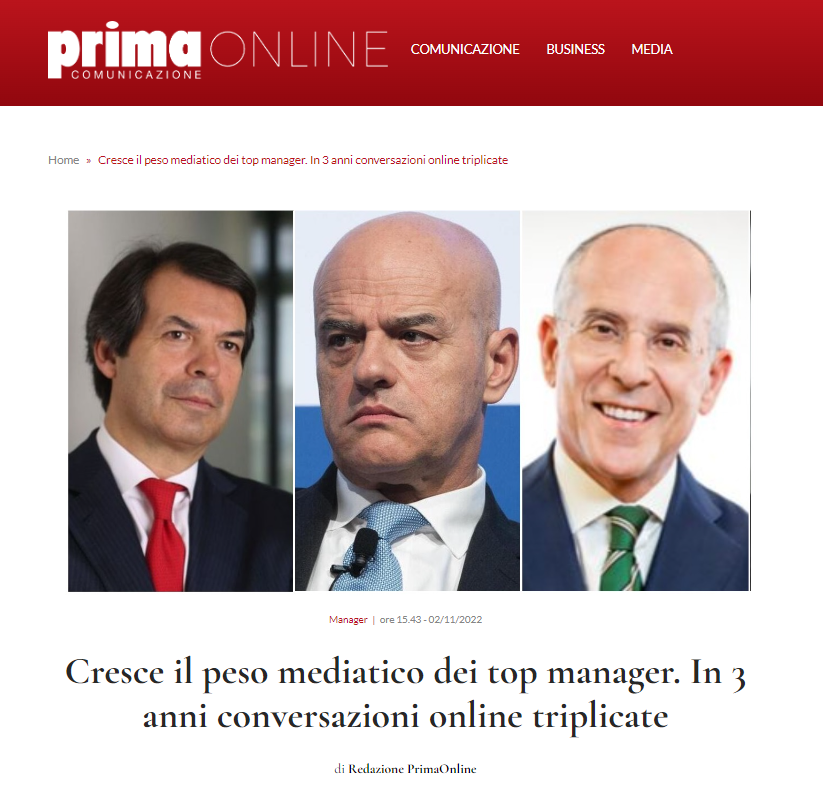 Top Manager Reputation_Prima Comunicazione_Ottobre 2022